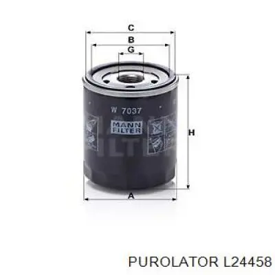 Filtro de aceite L24458 Purolator
