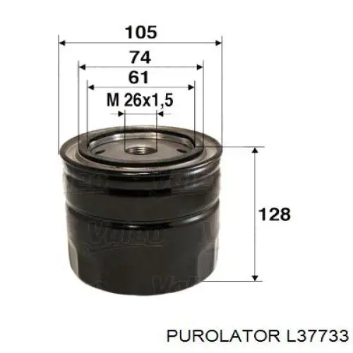 L37733 Purolator filtro de aceite