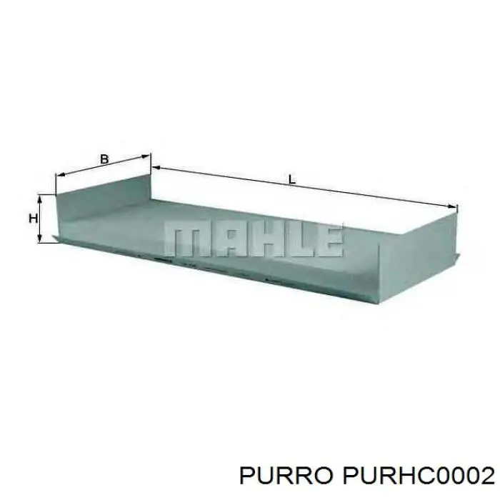 Filtro de cabina Purro PURHC0002 precio, desde 12,31 EUR