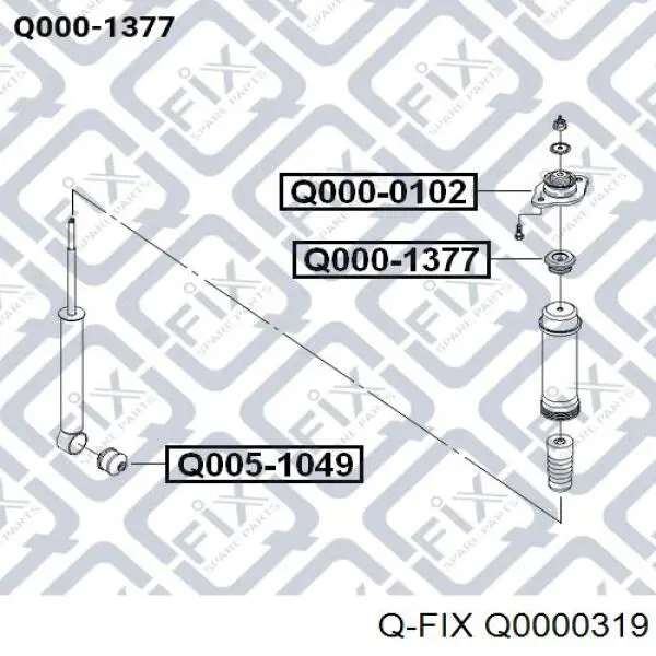 Guardapolvo del amortiguador delantero Q-fix Q0000319 precio, desde 5,70 EUR