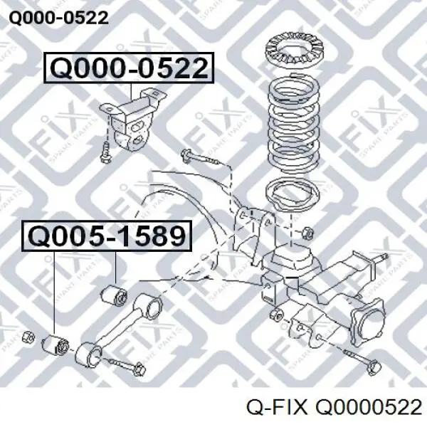 Q0000522 Q-fix tope de goma, eje trasero