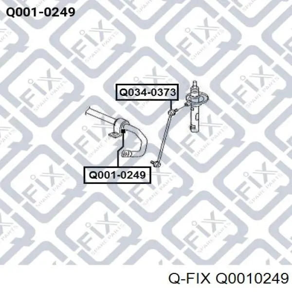 Buje de barra estabilizadora delantera Q-fix Q0010249 precio, desde 4,73 EUR