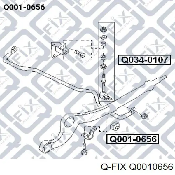 Q0010656 Q-fix casquillo de barra estabilizadora delantera