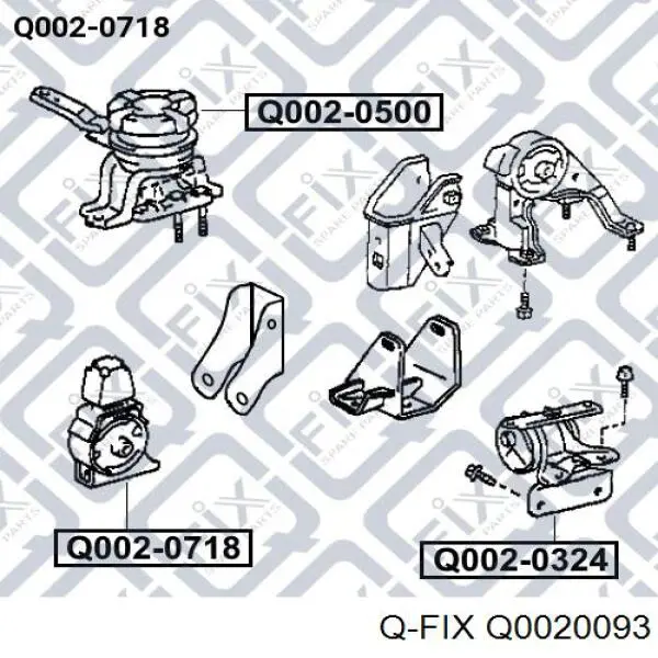 Q0020093 Q-fix soporte de motor trasero