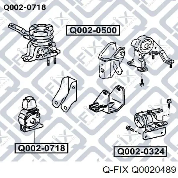 Q0020489 Q-fix soporte de motor derecho