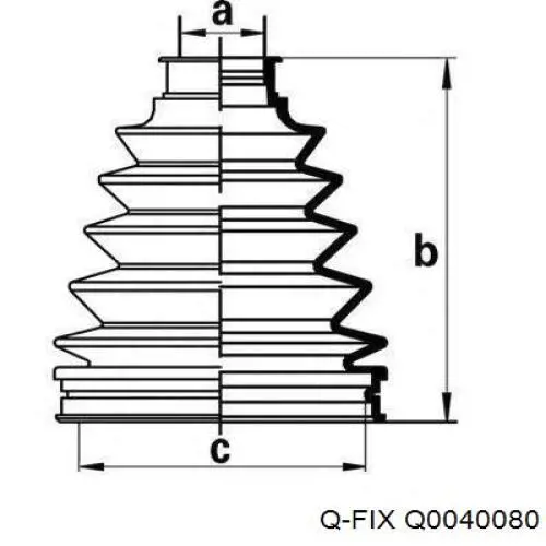 Fuelle transmisión delantero exterior Q-fix Q0040080 precio, desde 12,37 EUR