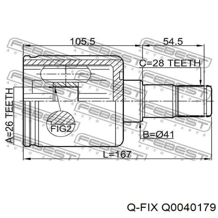 Fuelle transmisión delantero exterior Q-fix Q0040179 precio, desde 8,21 EUR