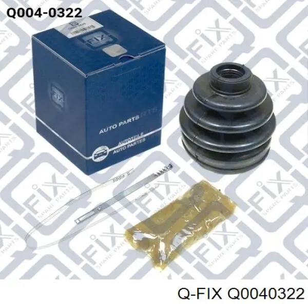 Q004-0322 Q-fix fuelle, árbol de transmisión delantero exterior