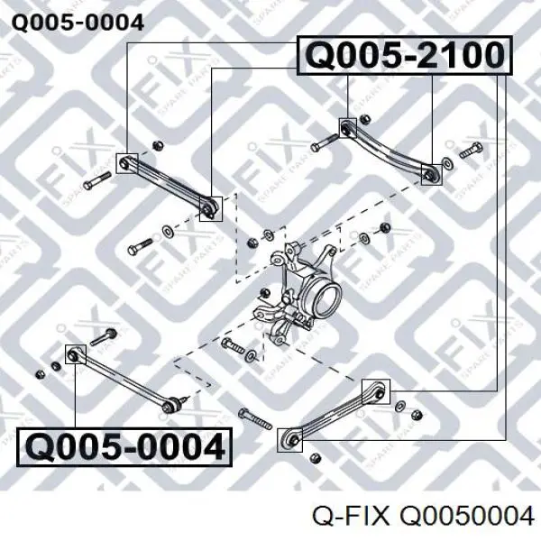 Q0050004 Q-fix silentblock de brazo suspensión trasero transversal