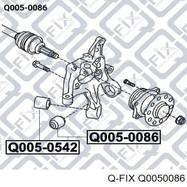 Comprar Q0050086 Q-fix Buje de mangueta trasera