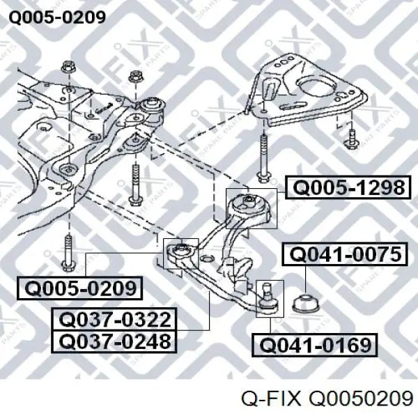 Q0050209 Q-fix silentblock de suspensión delantero inferior