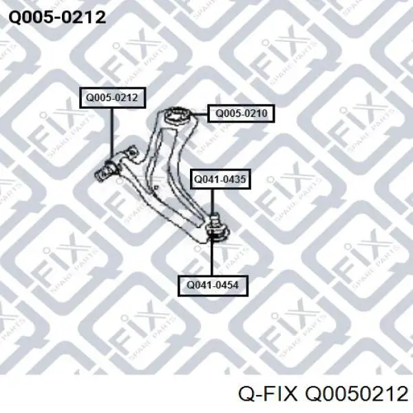 Silentblock de brazo de suspensión Q-fix Q0050212 precio, desde 9,68 EUR