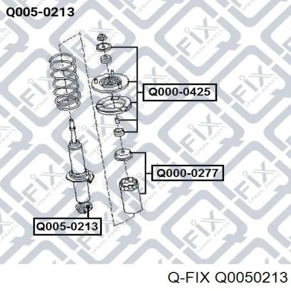 Q0050213 Q-fix silentblock de amortiguador delantero