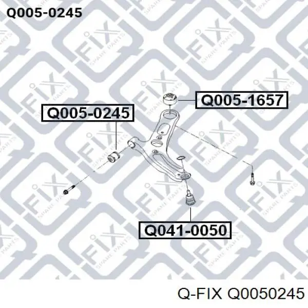 Q0050245 Q-fix silentblock de suspensión delantero inferior