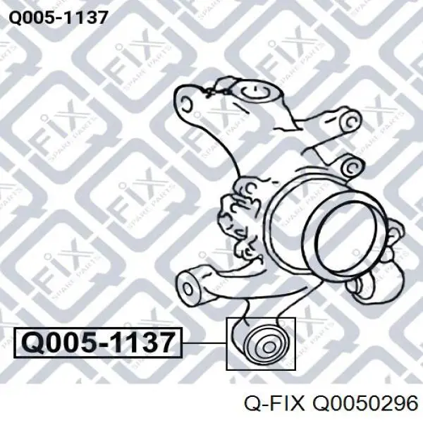 Q0050296 Q-fix Buje de mangueta trasera