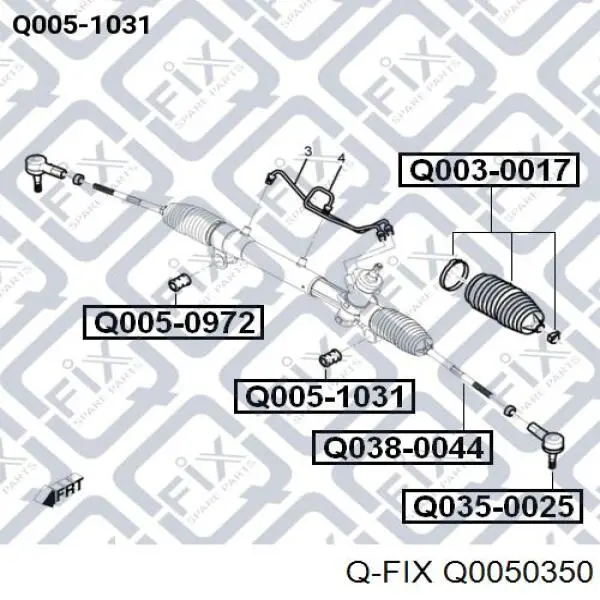 Q0050350 Q-fix silentblock de suspensión delantero inferior