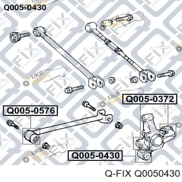 Q0050430 Q-fix silentblock de mangueta trasera