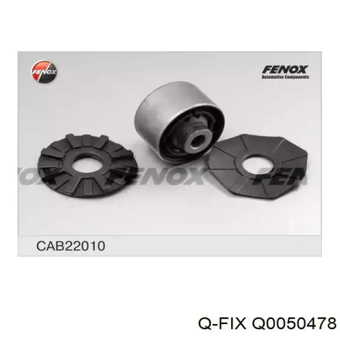 Q0050478 Q-fix Buje delantero del brazo longitudinal trasero