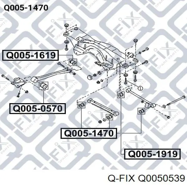 Q0050539 Q-fix silentblock de mangueta trasera