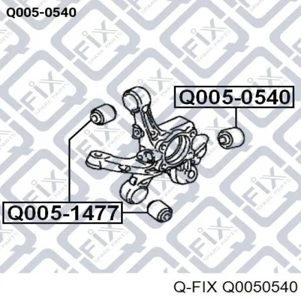 Comprar Q0050540 Q-fix Silentblock de brazo transversal de suspensión trasera