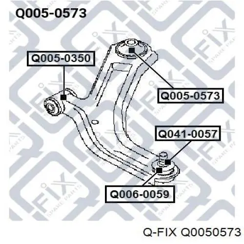 Q0050573 Q-fix silentblock de suspensión delantero inferior