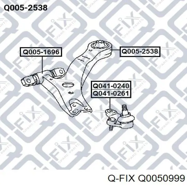 Buje de mangueta trasera Q-fix Q0050999