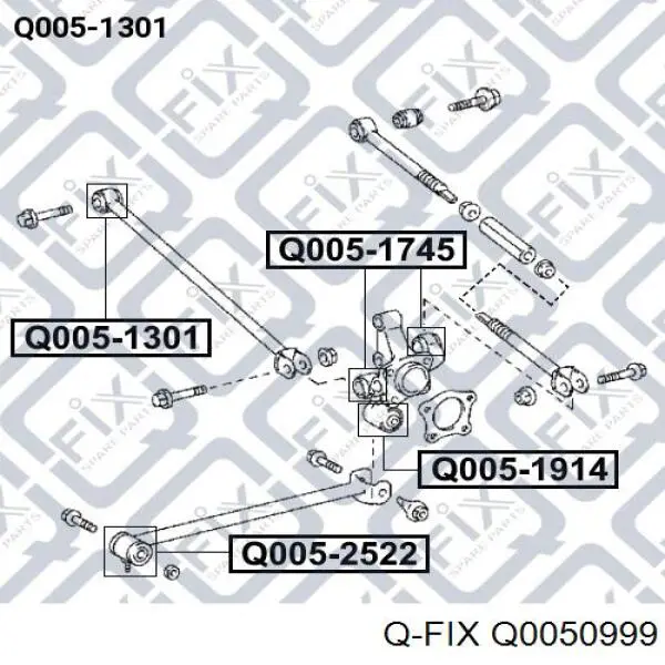 Q0050999 Q-fix Buje de mangueta trasera