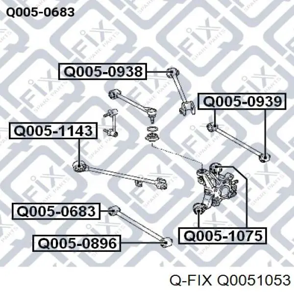Comprar Q0051053 Q-fix Buje de mangueta trasera