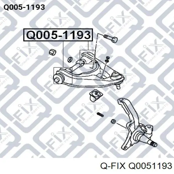 Comprar Q0051193 Q-fix Buje del brazo de suspensión delantero superior
