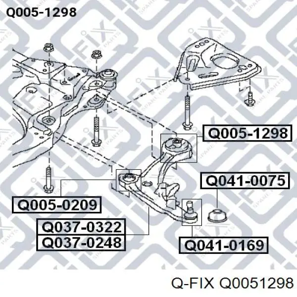 Silentblock de brazo de suspensión Q-fix Q0051298 precio, desde 20,72 EUR