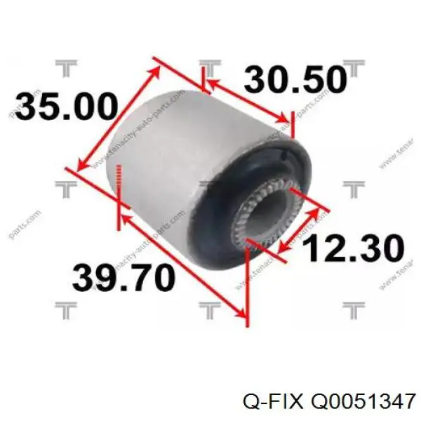 Q0051347 Q-fix silentblock de mangueta trasera