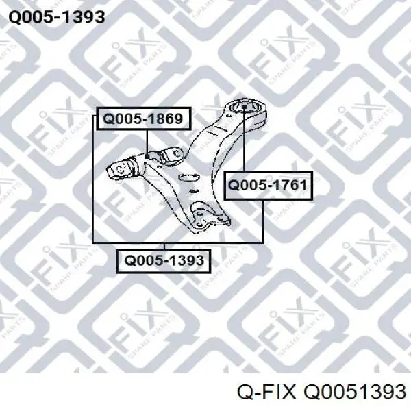 Q0051393 Q-fix silentblock de suspensión delantero inferior