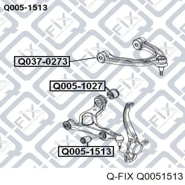 Q0051513 Q-fix silentblock de suspensión delantero inferior