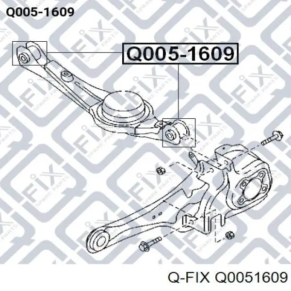 Q0051609 Q-fix suspensión, brazo oscilante trasero inferior