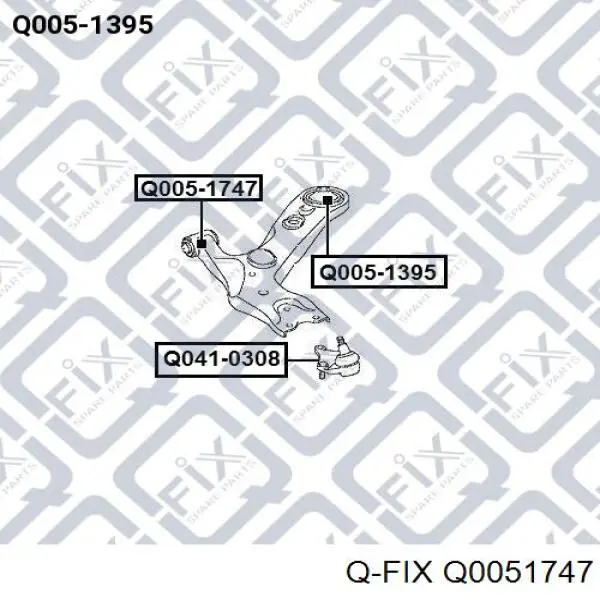 Silentblock de suspensión delantero inferior Toyota Auris E15