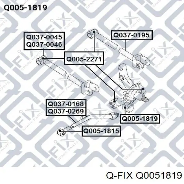 Q0051819 Q-fix silentblock de mangueta trasera