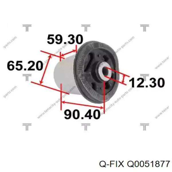 Silentblock del subchasis trasero Q-fix Q0051877 precio, desde 17,99 EUR