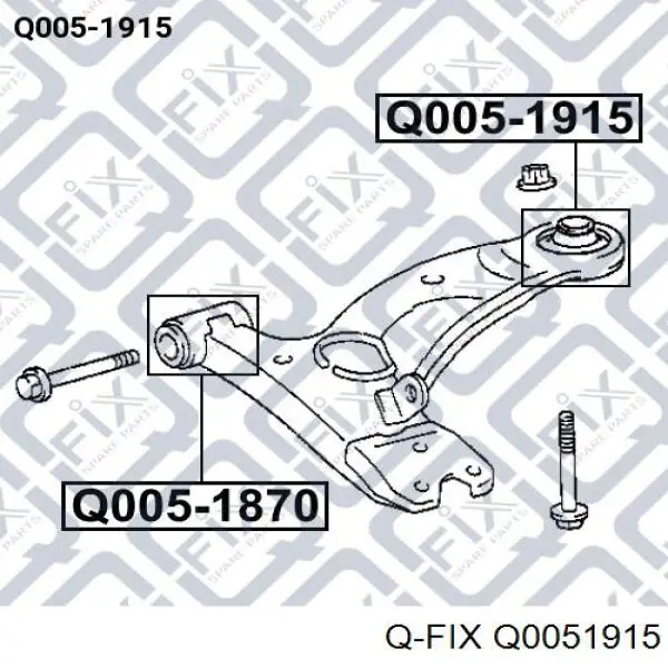 Q005-1915 Q-fix silentblock de suspensión delantero inferior