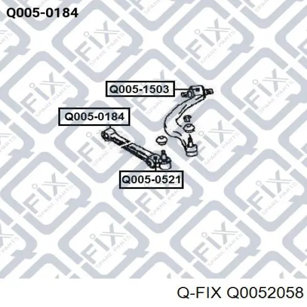 Silentblock de brazo de suspensión Q-fix Q0052058 precio, desde 10,55 EUR