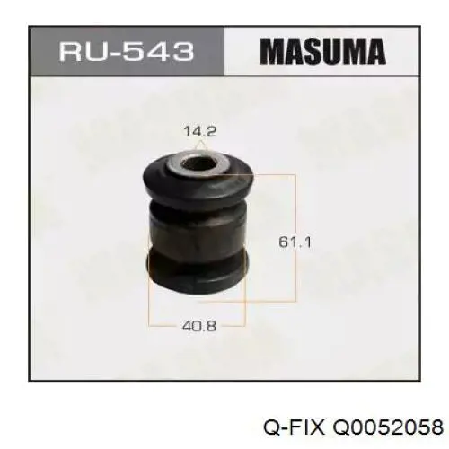Silentblock del brazo de suspensión Q0052058 Q-fix