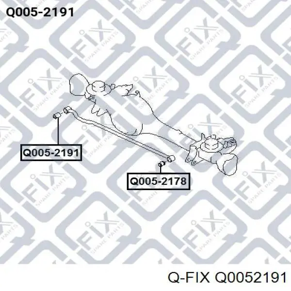 Q0052191 Q-fix silentblock de brazo suspensión trasero transversal