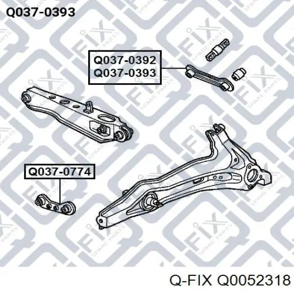 Buje del brazo inferior trasero Q-fix Q0052318 precio, desde 21,11 EUR