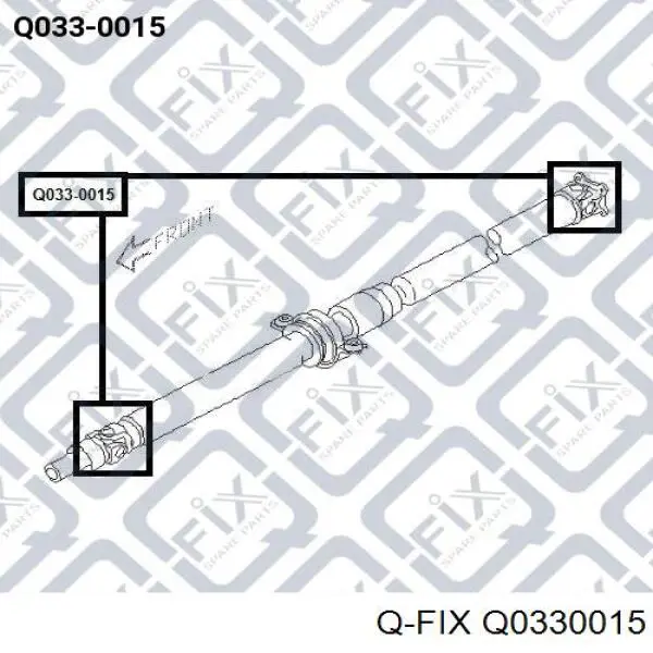 Cruceta del eje cardán trasero Q-fix Q0330015 precio, desde 26,65 EUR