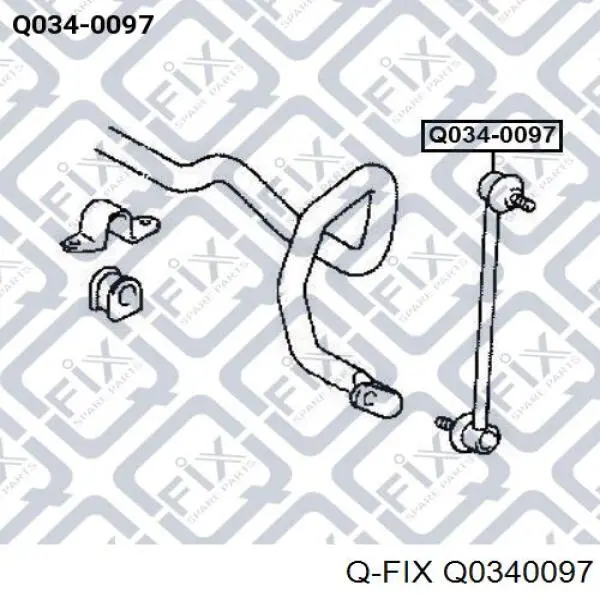 Q0340097 Q-fix soporte de barra estabilizadora delantera