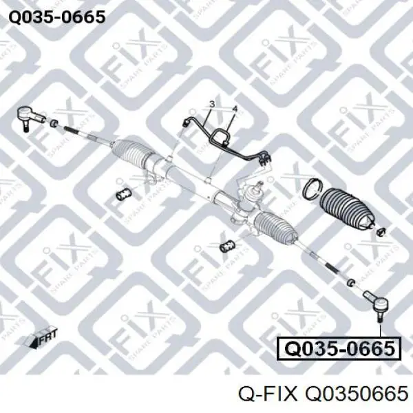 Q035-0665 Q-fix rótula barra de acoplamiento exterior