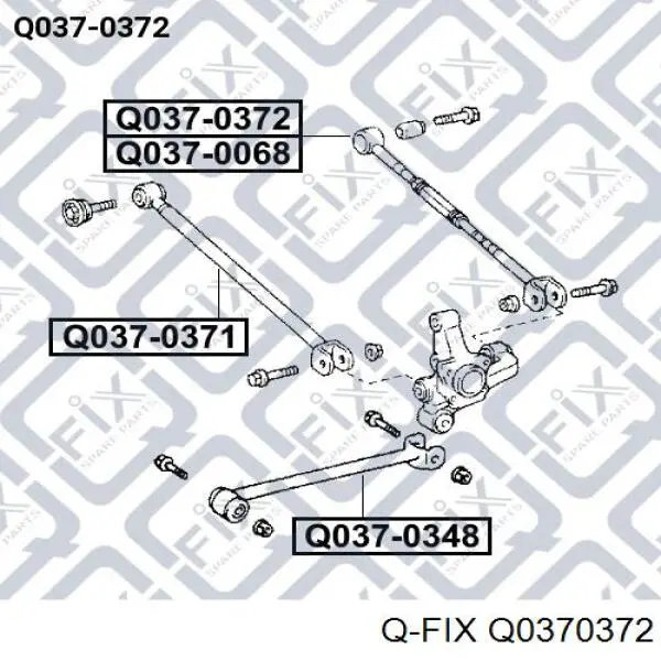 Q0370372 Q-fix barra transversal de suspensión trasera