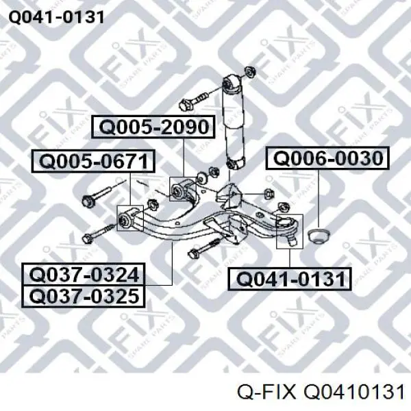 Q0410131 Q-fix rótula,suspensión de eje trasero, inferior