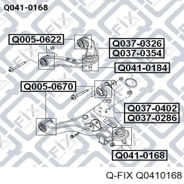 Comprar Q0410168 Q-fix Rótula inferior de suspensión