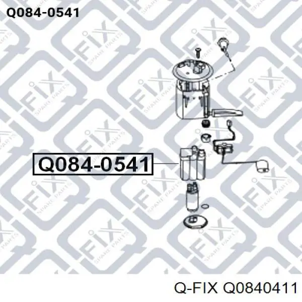 Q0840411 Q-fix filtro combustible