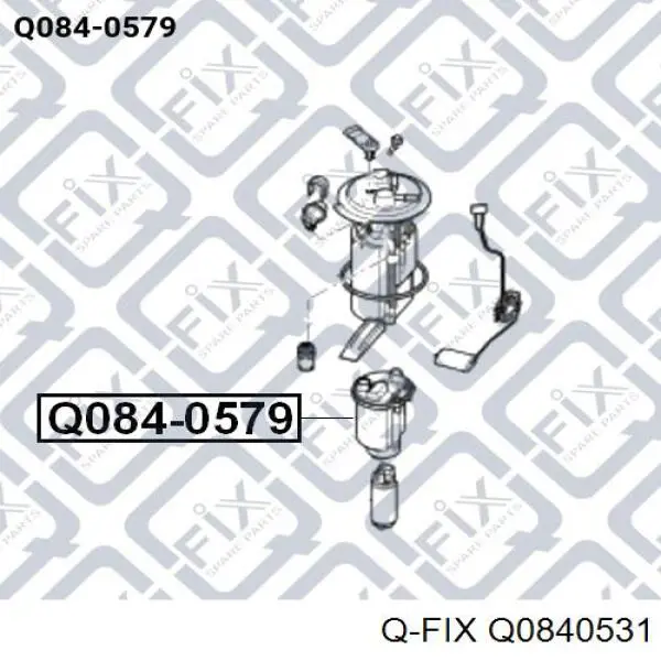 Q0840531 Q-fix filtro combustible